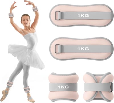 SnelShoppen - 2 Pack Gewicht Manchet Voetgewichten voor Benen en Armen, Enkelgewichten, Polsgewichten, Voor Pilates, Yoga, Wandelen, Joggen, Aerobics