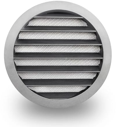 Aluminium Ventilatierooster Ø 315 - Afvoerluchtrooster met Insectennet