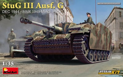 MiniArt Modelbouwpakket Militaire voertuigen - 35357 StuG III Ausf. G Dec 1944 - Mar 1945 MIAG Prod - Interior Kit Plastic - 1:35 - Modelbouw