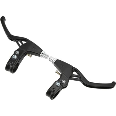 2 Pièces Levier de Frein de Vélo Alliage d'Aluminium Noir Dur Épais Durable Changement de Vitesse Guidon de Vélo black