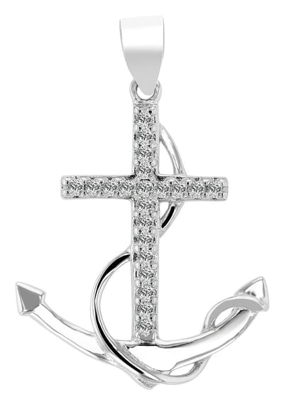AKZENT Akzent Dames Hanger "Aleida" aus 925 Sterlingzilver, gerhodineerd, duurzaam