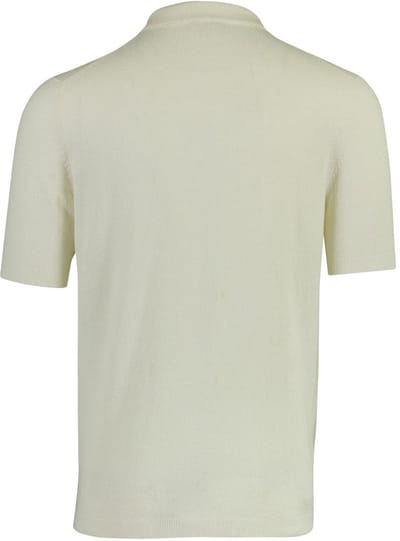 Mos Mosh poloshirt korte mouw creme