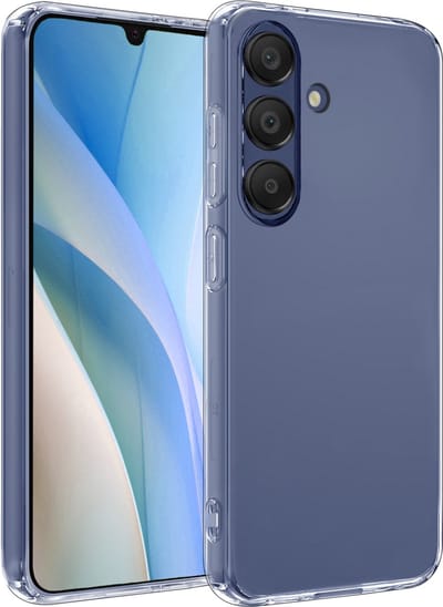 Hoesje - Geschikt voor Samsung Galaxy A15 - Sterk & Shockproof - Siliconen Case - Hoes Cover - Telefoonhoes - Transparant