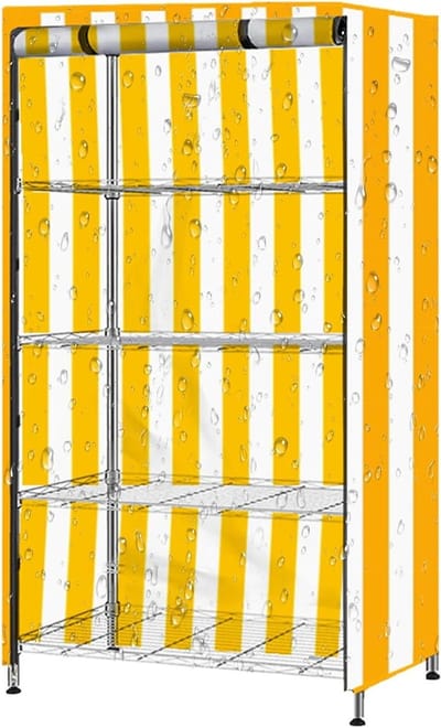 Plankafdekking - Plankbescherming - Opslag Organiseren - Waterdicht Stofvrij - 121 x 45 x 182 cm - Grijs