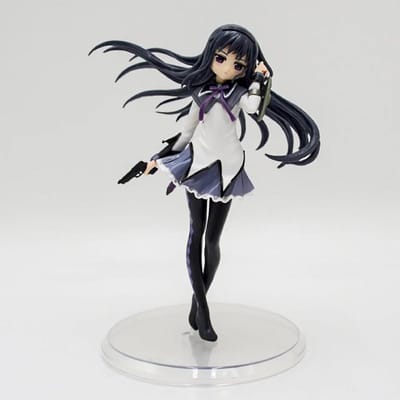 Anime Puella Magi Madoka Magica Figurine 17cm Akemi Homura Figurine d'Action Figurine PVC Poupée Décoration Mignonne Jouets pour Enfants Cadeaux de Noël black