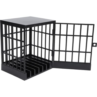 Mobiele Telefoon Gevangenis Lockbox Plastic Mobiele Telefoon Gevangenis Afsluitbare Kooi voor Klaslokaal Familietijd Feest Plezier Cadeau Helemaal Zwart