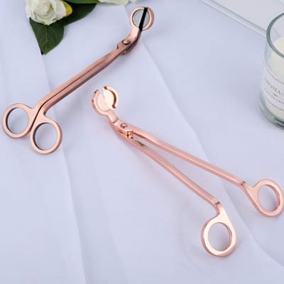 RVS Kaarslont Trimmer Schaar in Rose Goud