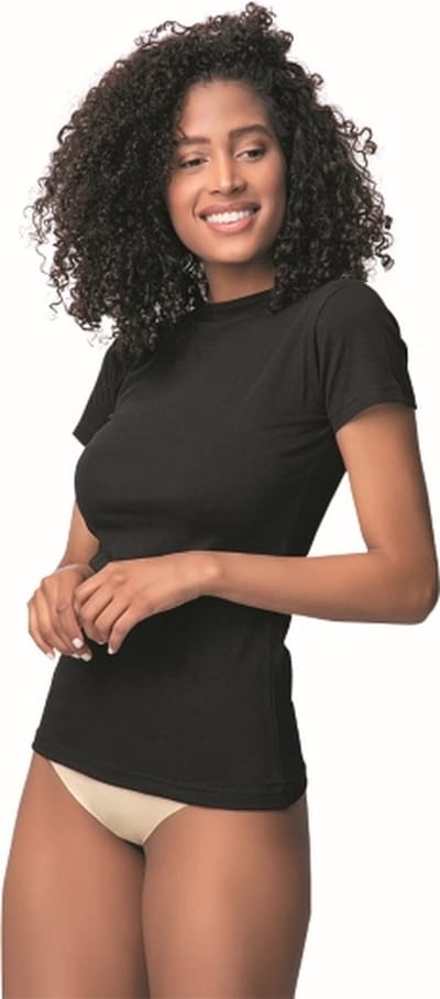 2 pack-Dameshemd Met Korte Mouwen van Katoen-Onderhemd Dames-Wit-S