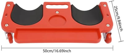 D&A Kniebeschermers - Kniebeschermers klussen - Kniebeschermers volwassenen - Kniedolly - Kniebeschermers met wielen - Rood