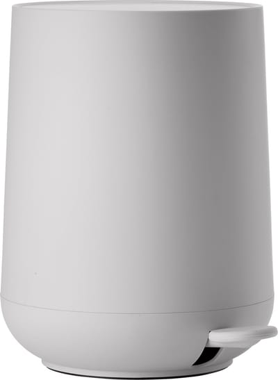 Zone Denmark Nova Pedaalemmer - Prullenbak Badkamer Softclose - Afvalemmer Klein - Toilet & Badkamer Accessoires - Kunststof - 5 liter - 29 x 23 cm - Soft Grey (grijs)