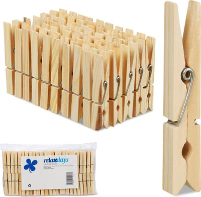 200x wasknijpers hout - houten knijpers - knutselen - ophangen van wasgoed
