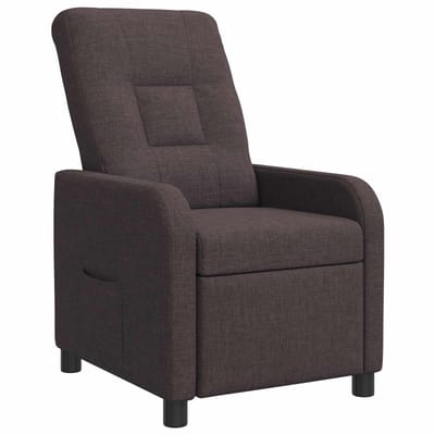 vidaXL - Recliner - Donkerbruin - Stof