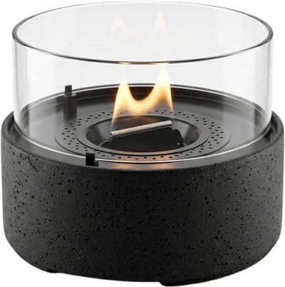 Tenderflame Café 18 Tafelhaard - Lava - Grijs - Sfeerhaard Binnen - Tenderfuel - Bio-Ethanol Alternatief - Rookvrij, veilig, schoon en geurarm