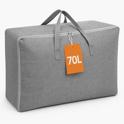 Meubelsvanjoep opbergzak Organizer - Opbergtas en Organiser voor Dekbed en Kleding - Opvouwbaar - Grijs 60 x 45 x 26 CM - Opbergdoos - Opbergbox