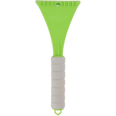 Grattoir de Pare-brise de Voiture PP avec Poignée en Mousse EVA Déneigeur de Vitre de Voiture pour l'Hiver Vert vert