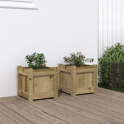 vidaXL - Plantenbakken - 2 - st - cm - geïmpregneerd - hout