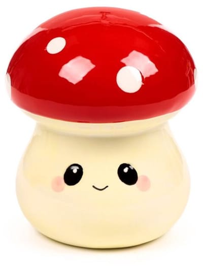 Tuitenbank in keramiek Puckator Champignon Mignon
