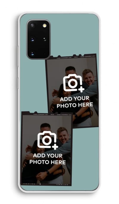 Gepersonaliseerd - Case Company® - Hoesje geschikt voor Samsung Galaxy S20 Plus hoesje - Polaroid Zwart - Soft Cover Telefoonhoesje - Bescherming aan alle Kanten en Schermrand