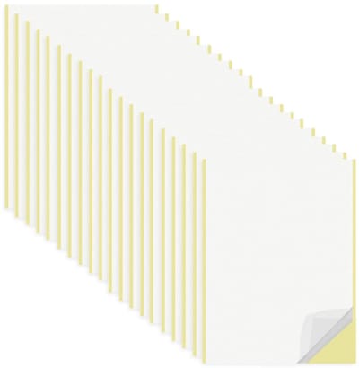 Dailygoods- Dubbelzijdige Plakfolie 20 Vellen - A4 Transparant Plakband - Supersterk Plakband - Voor Doe-Het-Zelf - Handwerk - Woondecoratie 21 x 29 cm