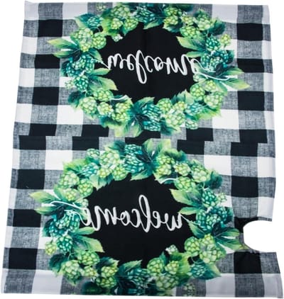 Brievenbushoezen Bloemendecor - Brievenbusstickers Buiten - Buiten Decoratie - Waterdicht UV-bestendig - 55x47 cm - Wit