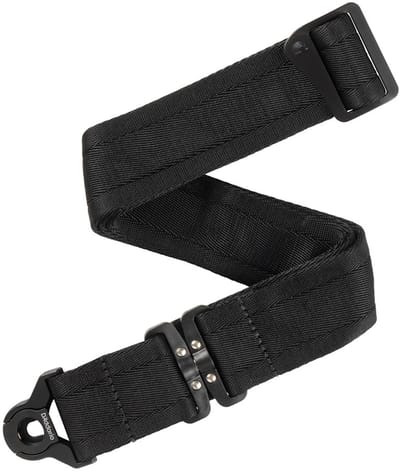 D'Addario 50BALSV00 Auto Lock Swivel Nylon Gitaarband Zwart