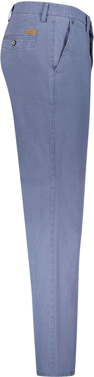 Blauwe pantalon Gardeur Modern Fit Benito katoen