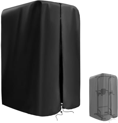 Fitnessapparaat Hoes - Beschermhoes Krachtstation - Apparatuur Beschermen - Waterdicht Oxford Doek - 224 cm Lengte - Zwart
