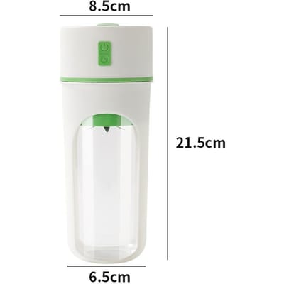 Fabrieksuitverkoop Draagbare Elektrische Juicer Handheld Smoothie Blender Fruit Mixers beker oplaadbare usb mini blenders voor reizen white