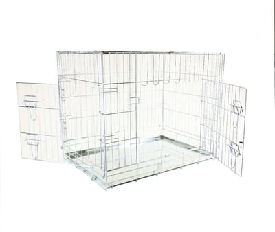 Topmast Bench Hondenbench  Verzinkt  Metalen lade -S  61 x 51 x 58 cm.  Honden tot 10 kilo
