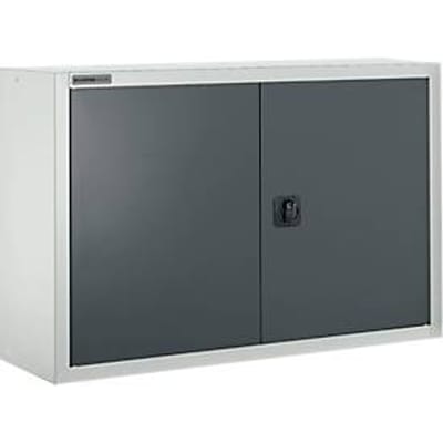 Schäfer Shop Select Bovenkast MS 8409i, B 950 x D 400 x H 800 mm, 1 legbord, staal, lichtgrijs RAL 7035/antracietgrijs RAL 7016