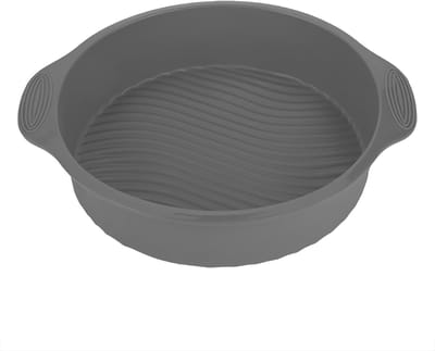 Ronde Siliconen Bakvorm met Handvatten voor Taarten en Gebak - Niet Plakkerig, Ideaal voor Oven en Keuken, 22.4 cm