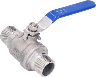 Kogelkraan - Waterkraan - Leiding controle - 304 Roestvrij staal - 3/4 inch DN20 - Zilverkleurig