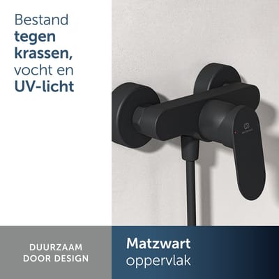 Ideal Standard Alero douchekraan, voor opbouwmontage – Matzwart