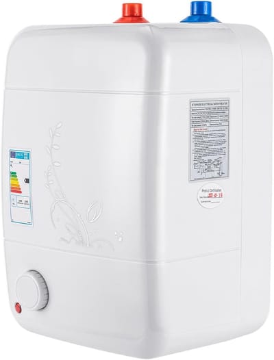 Elektrische doorstroomboiler - Kleine boiler - Direct warm water - Brede temperatuurregeling - 8 liter - Wit
