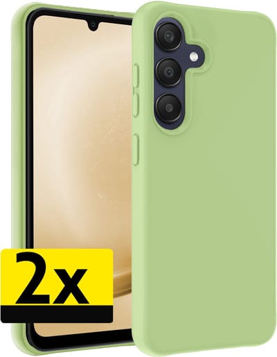 Hoesje - 2 Stuks - Geschikt voor Samsung Galaxy A26 - Sterk & Shockproof - Case Siliconen - Back Cover - Telefoon Hoes - Telefoonhoesjes - Groen