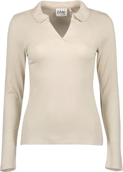 Blue Seven dames - Trui 203522 beige polokraag maat 38