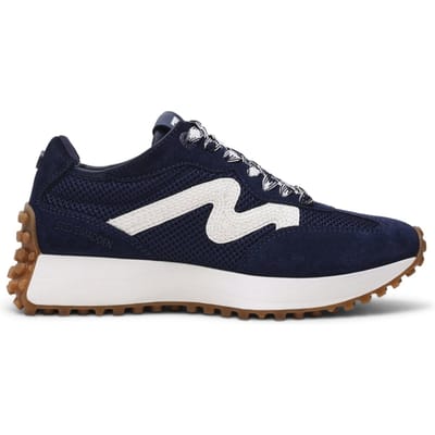 Steve Madden Capitale Sneakers Nav Suede Gum Maat: 36 | Sneakers Outlet | Dames | Blauw