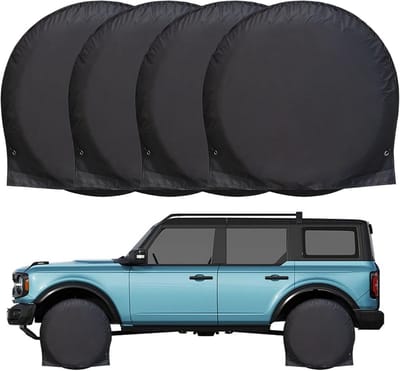 Bandenhoezen - Wielbeschermers - Bescherming Exterieur - Waterdichte Coating - 4 stuks - Meerkleurig