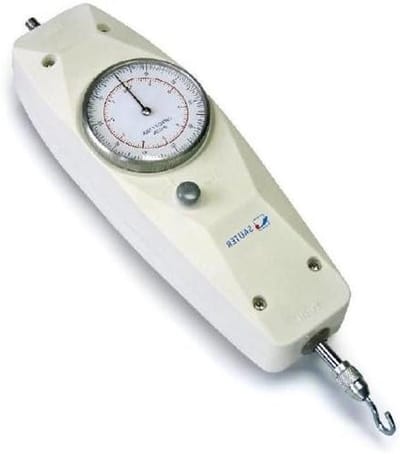 Krachtmeter - Newtonmeter Krachtmeter - Metingen Verrichten - Dubbele Schaal - 200 N - Grijs