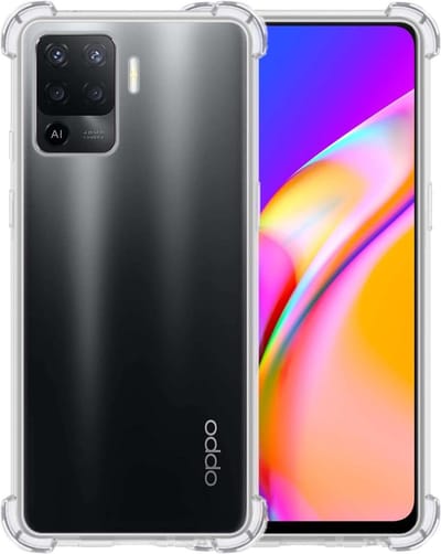 Hoesje - Geschikt voor OPPO A94 - Sterk & Shockproof - Siliconen Shock Case - Hoes Cover - Telefoonhoes - Transparant