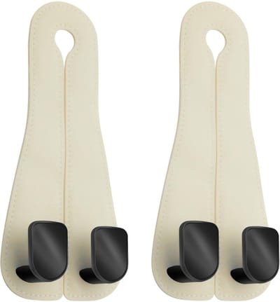 Dailygoody - Car Seat Hooks - Universele Hanger voor Auto - Organizer voor Tassen en Portemonnees - Microfiber Leer - Handig en Praktisch - Geschikt v