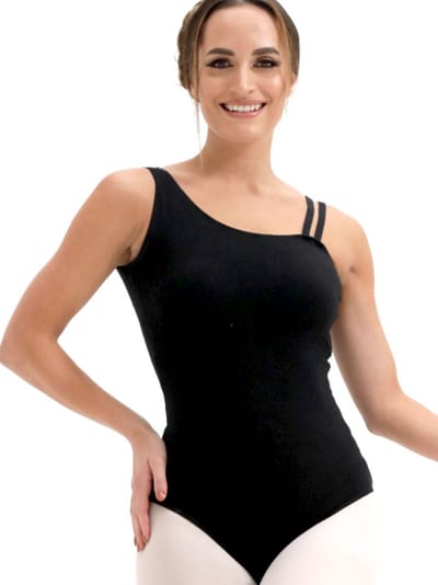Dancer Dancewear® Balletpak dames zwart | "Silhouette" | Speciaal balletpak | Maat S | Maat 34