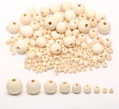 Kralen om te knutselen, DIY houten kralen 4 mm-20 mm
