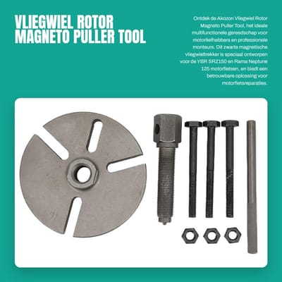Dailygoods- Vliegwieltrekker Magnetisch - Multifunctioneel Gereedschap - Voor Motorfiets/Rotor/Dynamo - Voor YBR/SRZ150/Neptune 125 - Schadevrij Verwijderen - Trekker