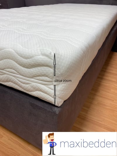 Maxibedden Dream - Matras - 70x200 - HR Koudschuim - Hybrid - 20cm - Afritsbaar Wasbaar Tijk - Orthopedisch Purschuim - Hotel XL Kwaliteit - Anti Bacterieel - Gratis Retour