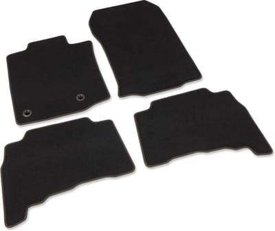 Automatten geschikt voor Toyota Landcruiser J15 - 2009-2024 - 4-delig - Comfort - Uitvoering: afst. bevestigingspunten (bestuurder) 26,4 cm