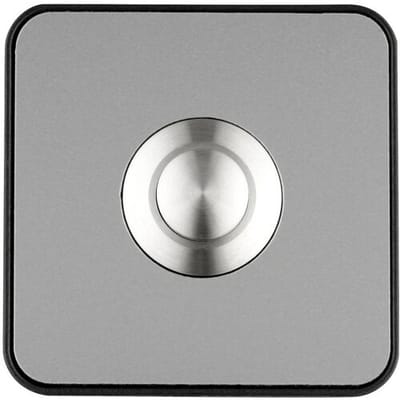 Grothe 64181 Bel RVS-look, Zwart