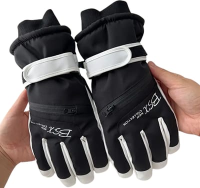 Livano Skihandschoenen - Handschoenen Winter - Handschoenen Dames - Touchscreen - Waterdicht - Winddicht - Zwart