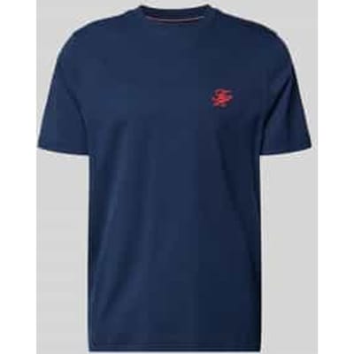 Tommy Hilfiger Script Monogram T-shirt Carbon Navy Taglia: S | Magliette basic Outlet | Uomo | Blu