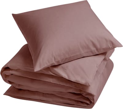 Yumeko dekbedovertrek katoen TENCEL™ poederroze 140x220 + 1/60x70 - Biologisch & ecologisch